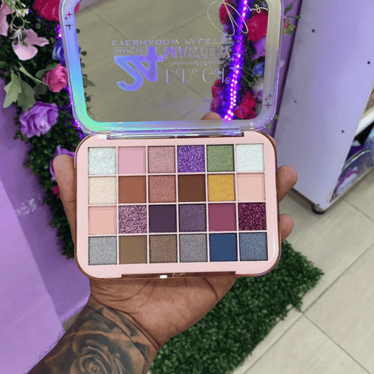 PALETA DE SOMBRAS, 24 TONOS MATE Y BRILLANTES